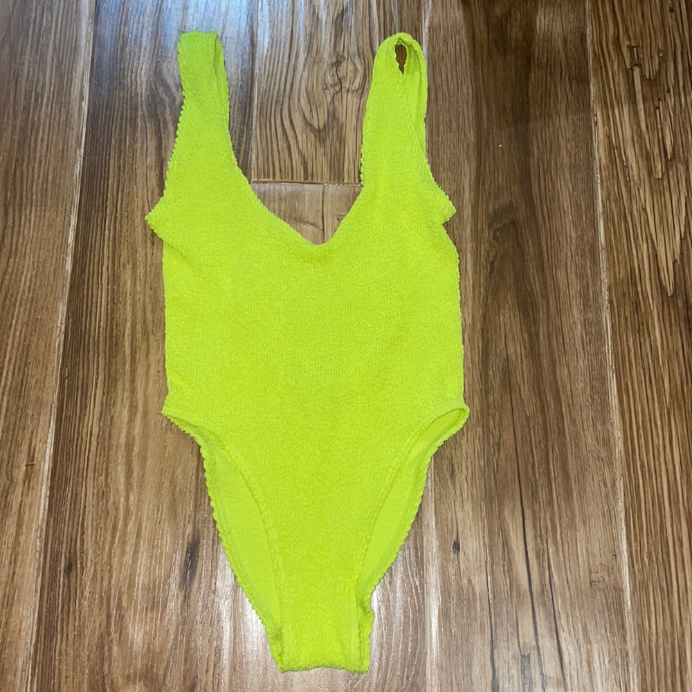 Bond eye Mara one piece - lime green one piece Mara low back one piece bond-eye